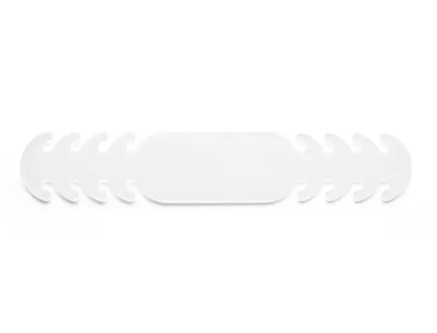 Imagen Ajustador salvaorejas mascarilla silicona flexible 3 posiciones ajuste color blanco 19,4x1,8cm