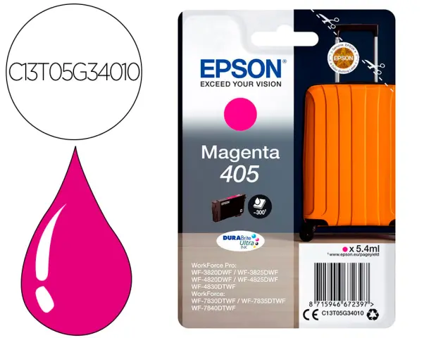 Imagen Ink-jet epson 405 wf-3820dwf / wf-4820dwf / wf-7830dtwf / wf-7840dtwf magenta