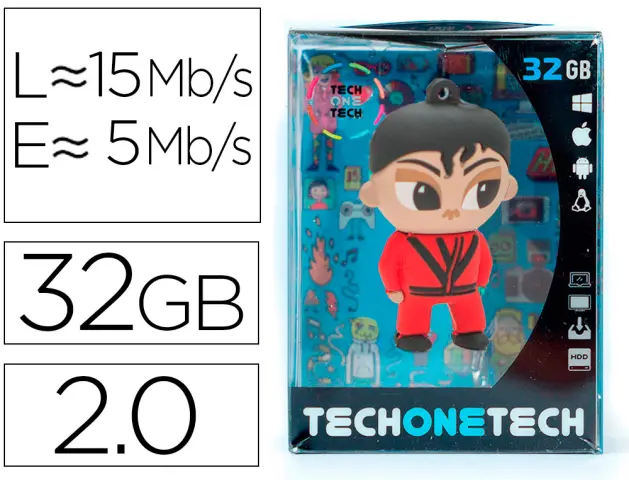 Imagen Memoria usb tech on tech mj thriller 32 gb