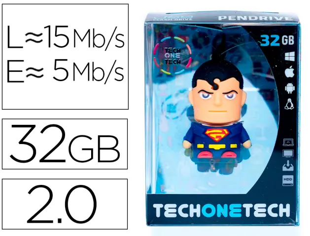 Imagen Memoria usb tech on tech super s 32 gb