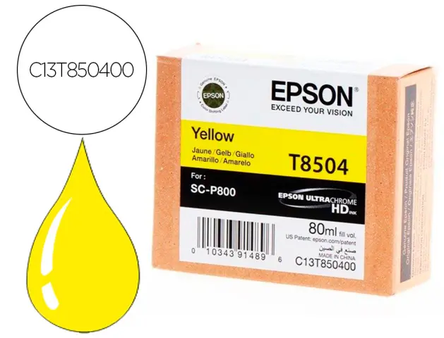 Imagen Ink-jet epson surecolor sc-p800 amarillo