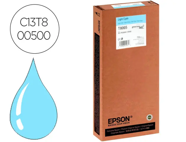 Imagen Ink-jet epson singlepack light cian t800500 ultrachrome pro 700ml