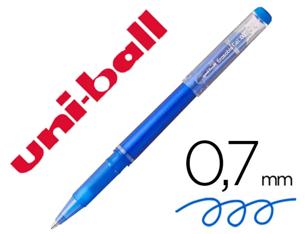 Imagen Rotulador uni-ball roller uf-222 tinta gel borrable 0,7 mm azul