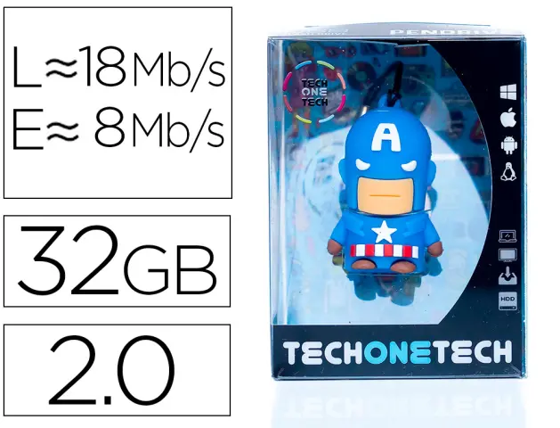 Imagen Memoria usb tech on tech super a 32 gb