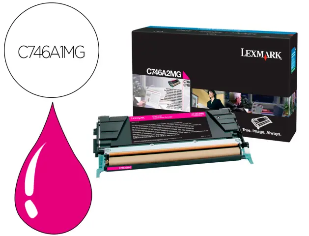 Imagen Toner lexmark laser c746a1mg c746 / c748 magenta 7000 paginas