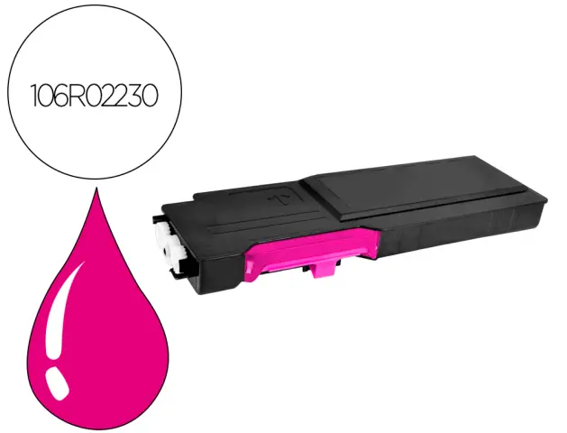 Imagen Tinta solida xerox 106r02230 phaser 6600 / workcentre 6605 magenta 6000 paginas