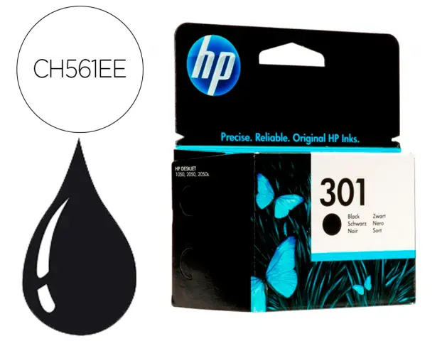 Imagen Ink-jet HP n.301 negro  Original