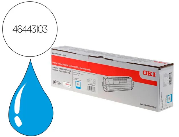 Imagen Toner oki laser 46443103 c833 / c843 cian 10000 paginas