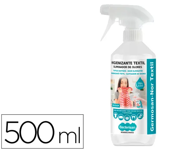 Imagen Desinfectante bacterisan germosan-nor bp7 virucida para textil bote pulverizador de 500 ml