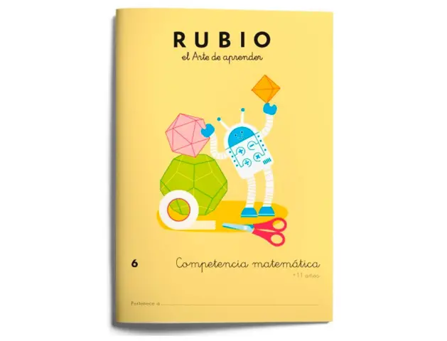 Imagen Cuaderno rubio competencia matematica 6