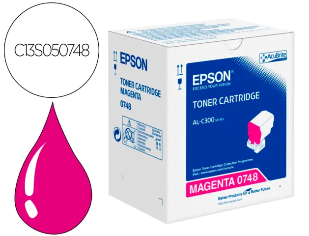 Imagen Toner epson c13s050748 magenta 8800 paginas