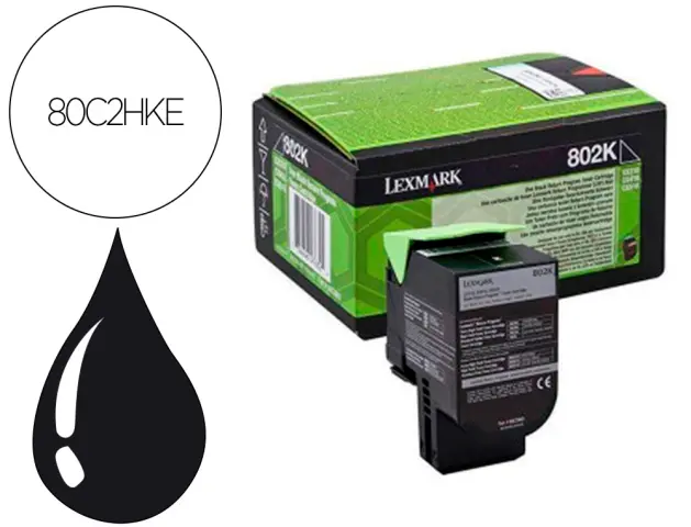 Imagen Toner laser lexmark 80c2hke negro 4000 paginas