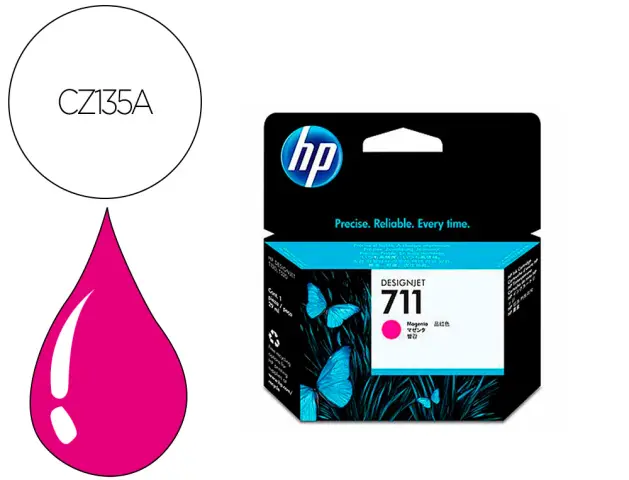 Imagen Ink-jet hp designjet t120/t520 magenta n 711 pack 3/1000 paginas