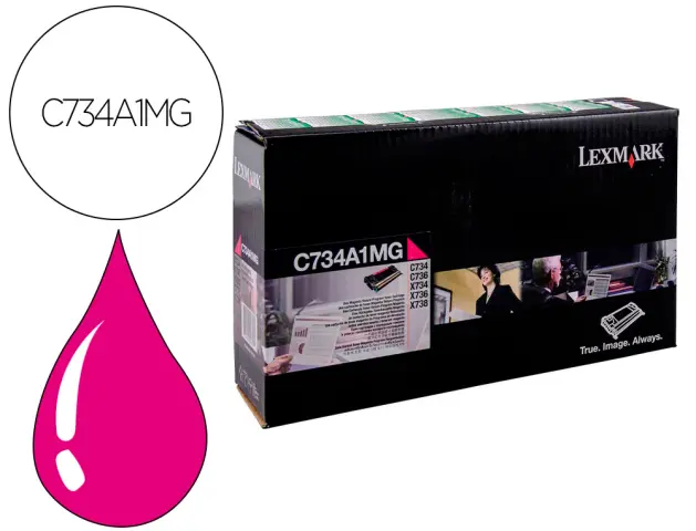 Imagen Toner laser lexmark c734 magenta 6000 paginas