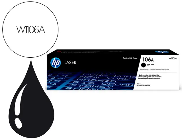 Imagen Toner hp laser 107a/w, mfp 135anegro 106a