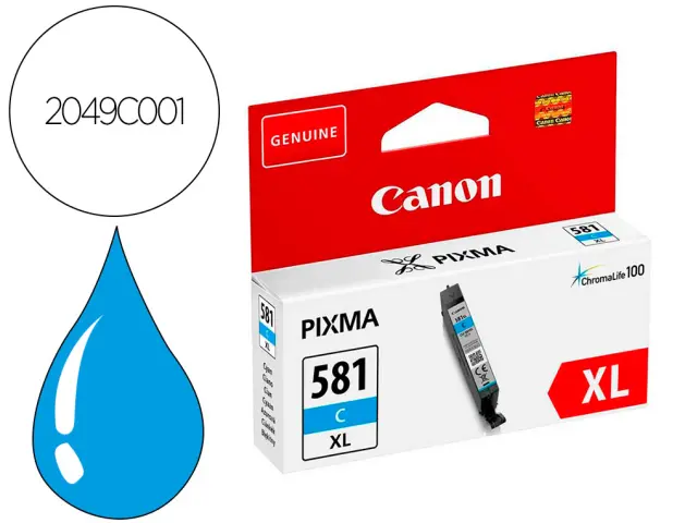 Imagen Ink-jet canon pixma cli-581xl cian