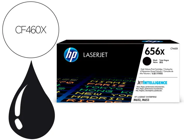 Imagen Toner hp laser 656x-cf460x negro 27000 paginas