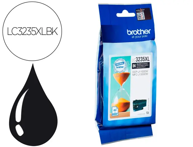 Imagen Ink-jet brother lc3235xlbk dcp-j1100dw / mfc-j1300dw negro 6000 paginas