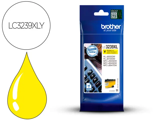 Imagen Ink-jet brother lc3239y hl-j6000 / mfc-j5945 / mfc-j6945 / mfc-j6947 amarillo 5000 paginas