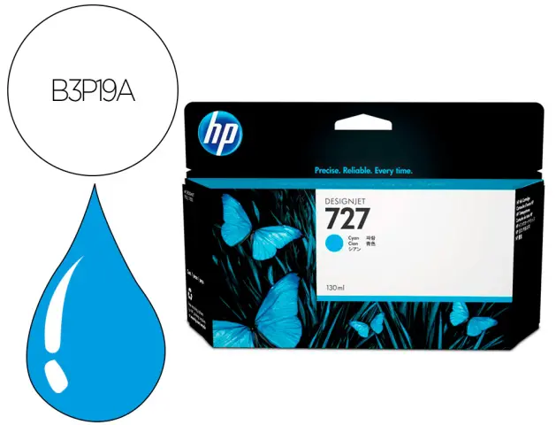 Imagen Ink-jet hp designjet t920/t1500 n 727 cian alta/1000 paginas
