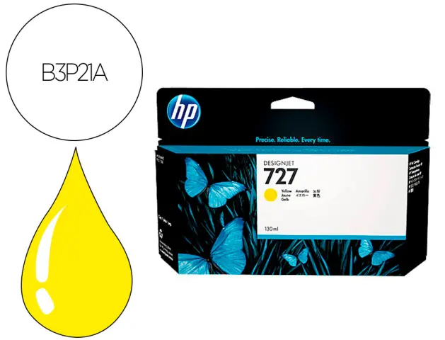 Imagen Ink-jet hp designjet t920/t1500 n 727 amarillo alta/1000 paginas