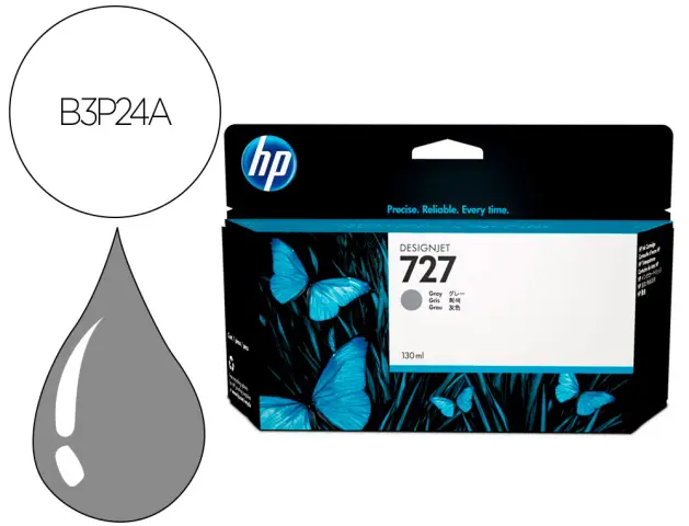 Imagen Ink-jet hp designjet t920/t1500 n 727 gris alta/1000 paginas