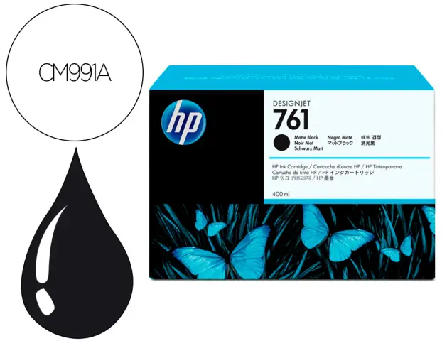 Imagen Ink-jet hp designjet t7100 negro mate n 761 400 ml/1000 paginas