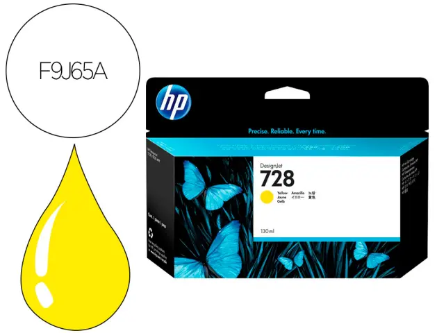Imagen Ink-jet hp designjet t730 amarillo n 728/1000 paginas