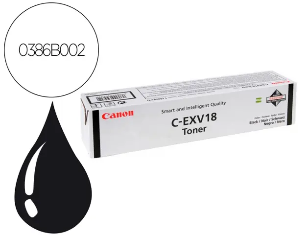 Imagen Toner canon exv18 ir1018 ir1020 ir1022 negro