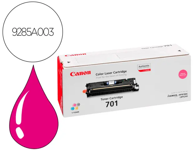 Imagen Toner canon 701mh lbp5200 mf8100 mf8180 magenta