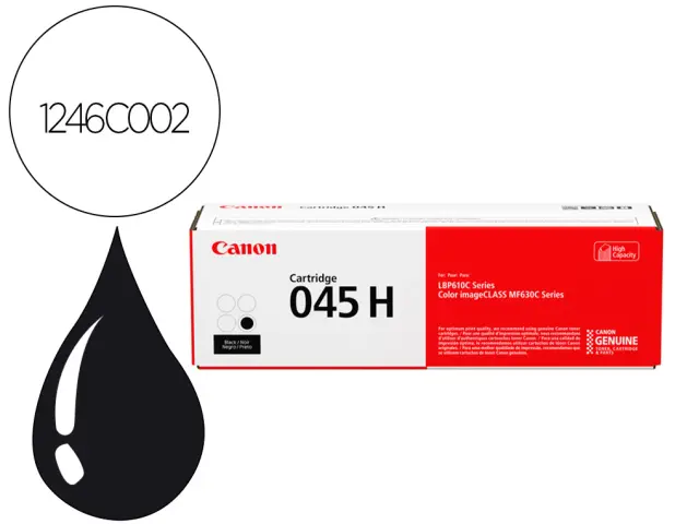 Imagen Toner canon 045 h i-sensys lbp611 / lbp613 negro 2800 paginas