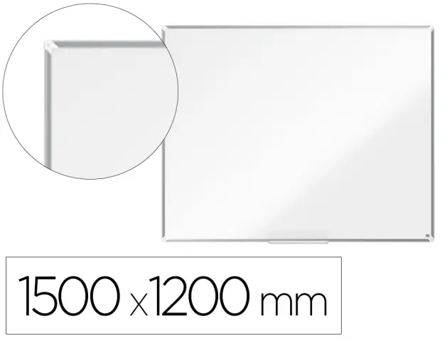 Imagen Pizarra blanca nobo premium plus acero lacado magnetica 1500x1200 mm