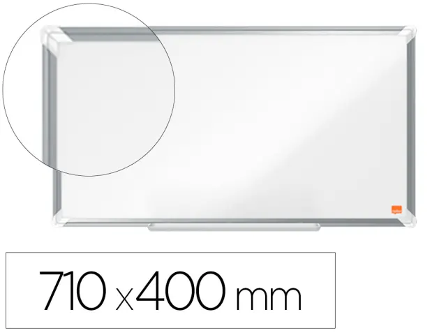 Imagen Pizarra blanca nobo premium plus acero lacado formato panoramico 32" magnetica 710x400 mm