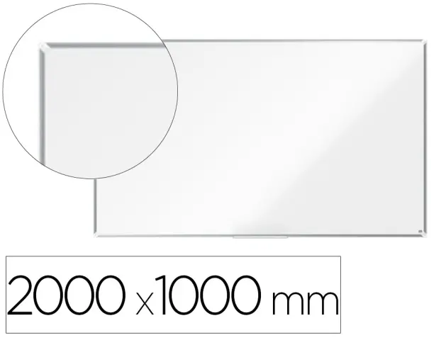 Imagen Pizarra blanca nobo premium plus melamina magnetica 2000x1000 mm