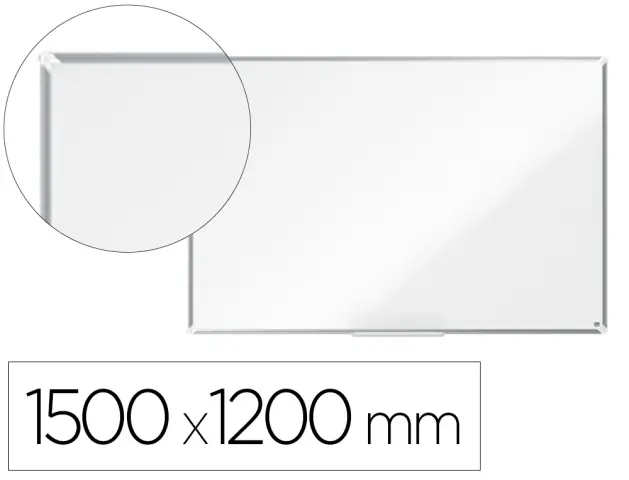 Imagen Pizarra blanca nobo premium plus melamina magnetica 1500x1200 mm