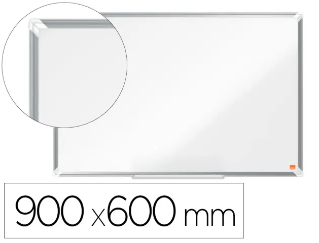 Imagen Pizarra blanca nobo premium plus acero vitrificado magnetica 900x600 mm