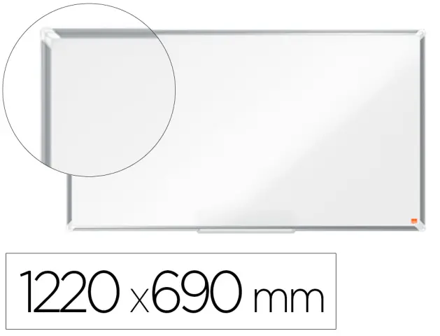 Imagen Pizarra blanca nobo premium plus acero vitrificado formato panoramico 55" magnetica 1220x690 mm