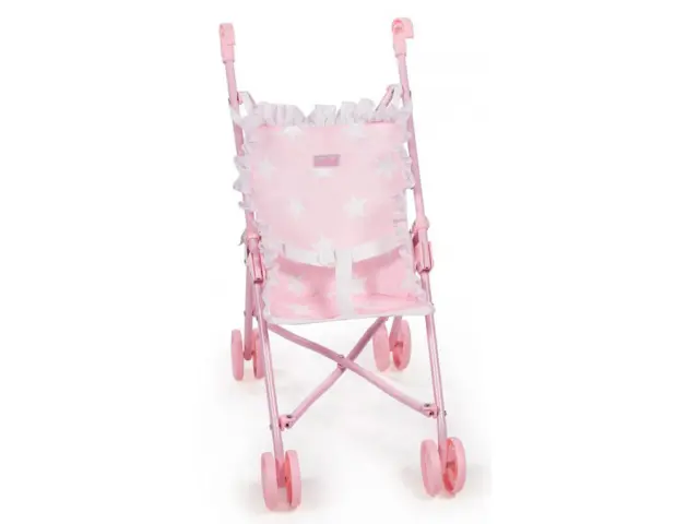 Imagen Silla pequea de paseo para muecas carlota color rosa 550x270x410 mm