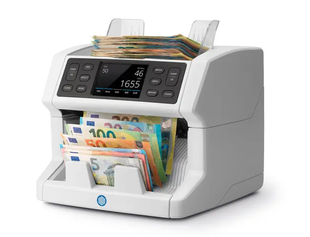 Imagen Contador de billetes safescan 2865-s display 3,5" funcion añadir y crear fajos conteo 1200 billetes/minuto