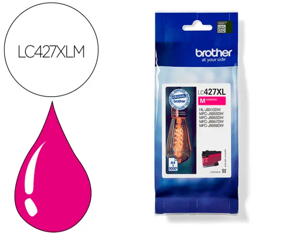 Imagen Ink-jet brother lc427xlm mfcj5955dw / 6955dw alta capacidad magenta 5000 paginas