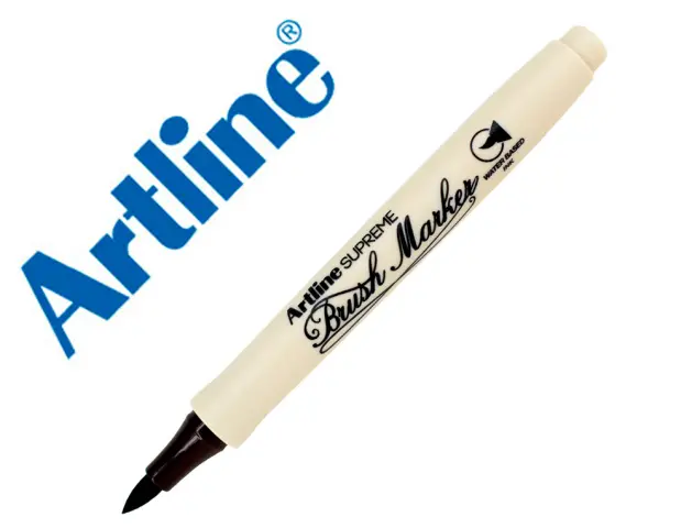 Imagen Rotulador artline supreme brush epfs pintura base de agua punta tipo pincel trazo fino marron oscuro