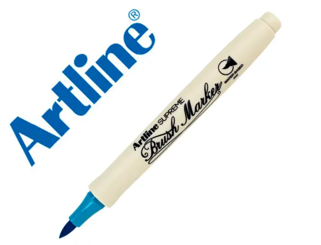 Imagen Rotulador artline supreme brush epfs pintura base de agua punta tipo pincel trazo fino turquesa