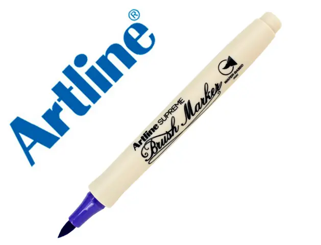 Imagen Rotulador artline supreme brush epfs pintura base de agua punta tipo pincel trazo fino purpura
