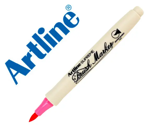 Imagen Rotulador artline supreme brush epfs pintura base de agua punta tipo pincel trazo fino rosa