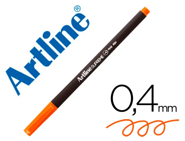 Imagen Rotulador artline supreme epfs200 fine liner punta de fibra naranja 0,4 mm