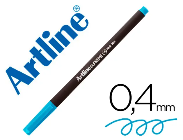 Imagen Rotulador artline supreme epfs200 fine liner punta de fibra azul claro 0,4 mm