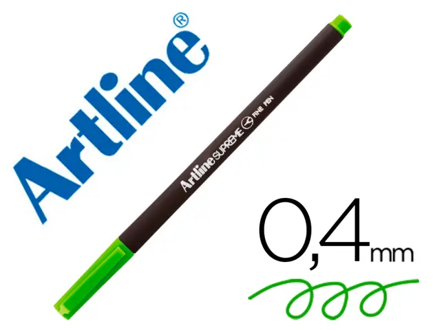 Imagen Rotulador artline supreme epfs200 fine liner punta de fibra amarillo limon 0,4 mm