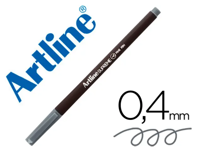 Imagen Rotulador artline supreme epfs200 fine liner punta de fibra gris 0,4 mm
