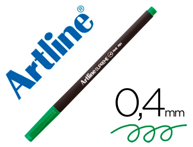 Imagen Rotulador artline supreme epfs200 fine liner punta de fibra verde 0,4 mm