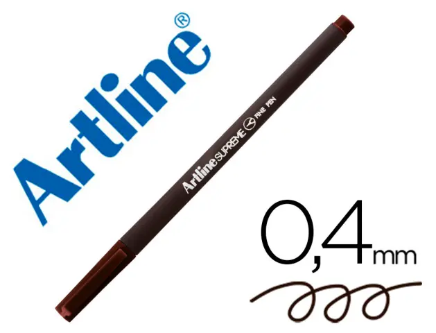 Imagen Rotulador artline supreme epfs200 fine liner punta de fibra marron oscuro 0,4 mm